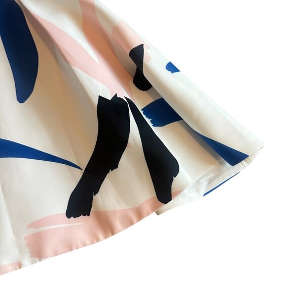 Elliatt Headway Abstract Print Scuba Skater Dress Mini Open Back Size Medium - Picture 5 of 15